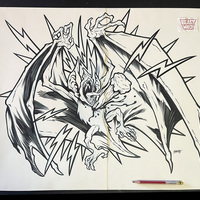 VAMPIRE BAT: STAKED! inked artwork - Thumbnail 1