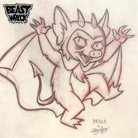 WALPURGISNACHT STICKERS pencil art SET OF 5 - Thumbnail 1