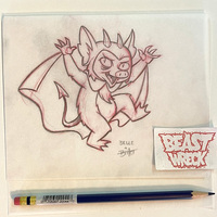 WALPURGISNACHT STICKERS pencil art SET OF 5 - Thumbnail 2