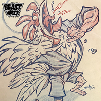 WERE-CHICKEN pencil artwork - Thumbnail 1