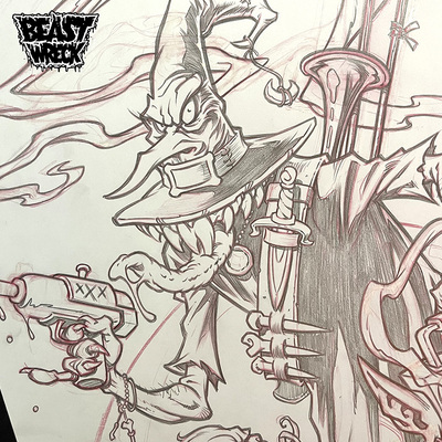 WITCHMASTER GENERAL pencil artwork