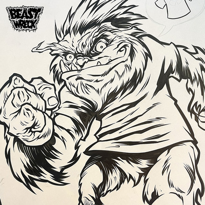 YEHTEE MASCOT ink art