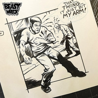 ZOMBIE CAGE FIGHTER Comic Cover Variant ink artwork - Thumbnail 3