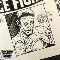 ZOMBIE CAGE FIGHTER Comic Cover Variant ink artwork - Thumbnail 4