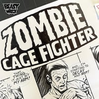 ZOMBIE CAGE FIGHTER Comic Cover Variant ink artwork - Thumbnail 6