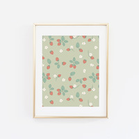 Strawberry Pattern Print - Thumbnail 3