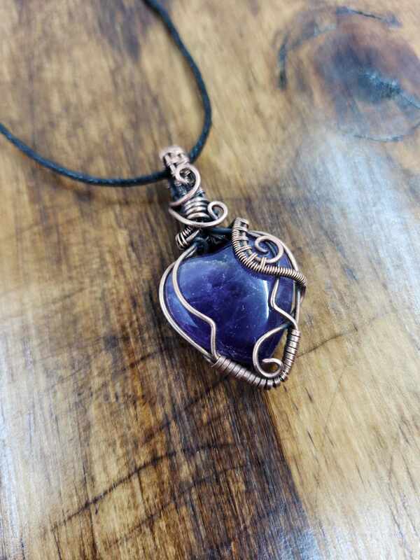 Amethyst Heart Pendant
