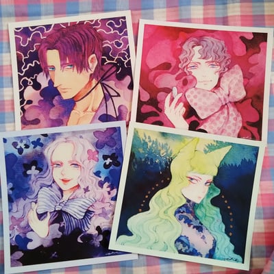 Charlatans watercolor print set