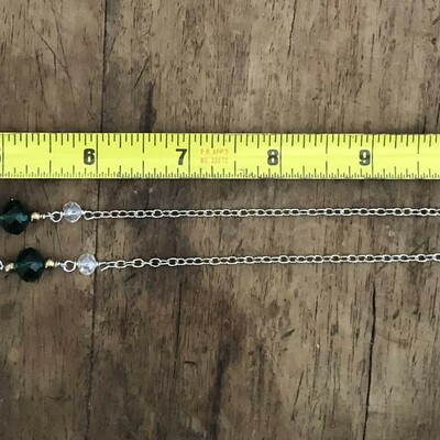 Santa hat snowman necklace