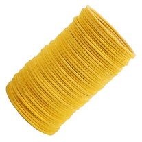 Handmade Yellow Color Velvet Bangle bracelet Size 2.4, 2.6, 2.8, 36 Bangles Set -Designer Metal Bangles -Bridal Wedding