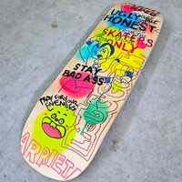 Art Skateboard by Judas Arrieta "UGLY BUT HONEST"  - Thumbnail 4