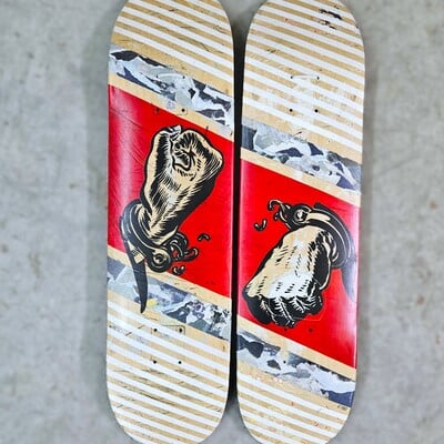 Art skateboard by kike yido "i refuse" 