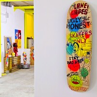 Art Skateboard by Judas Arrieta "UGLY BUT HONEST"  - Thumbnail 6
