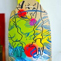Art Skateboard by Judas Arrieta "Nobody is born whole"  - Thumbnail 1