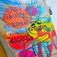 Art Skateboard by Judas Arrieta "Nobody is born whole"  - Thumbnail 2