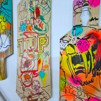 Art Skateboard Mural by Judas Arrieta "Stay BadAss Art Collection"  - Thumbnail 8