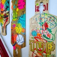 Art Skateboard Mural by Judas Arrieta "Stay BadAss Art Collection"  - Thumbnail 7