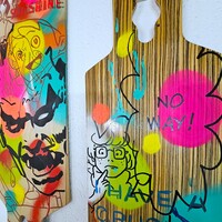 Art Skateboard Mural by Judas Arrieta "Stay BadAss Art Collection"  - Thumbnail 6