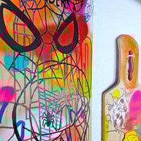 Art Skateboard Mural by Judas Arrieta "Stay BadAss Art Collection"  - Thumbnail 5