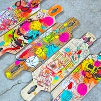 Art Skateboard Mural by Judas Arrieta "Stay BadAss Art Collection"  - Thumbnail 1