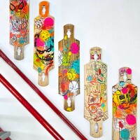 Art Skateboard Mural by Judas Arrieta "Stay BadAss Art Collection"  - Thumbnail 9