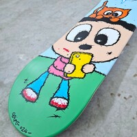Art Skateboard by Celipe Perroloco "FOMO"  - Thumbnail 3