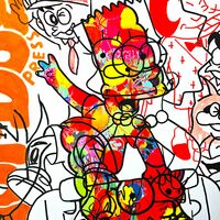 Square Handfinished Print  by Judas Arrieta "Hot Dog Press" - Thumbnail 2