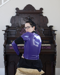 Intrigue Garter Top - Violet - Thumbnail 4