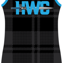 HWC boys club blue singlet