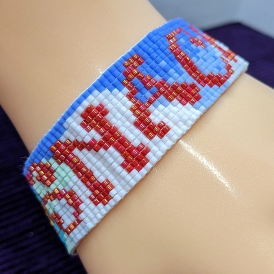 Pixel bracelet - tasty snack 🍕