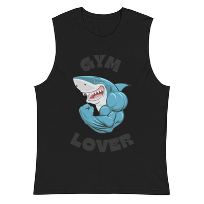 Muscle shirt\\unleash your inner beast with the shark mode gym tee. perfect for gym lovers who are always ready to crush their goals with power 
