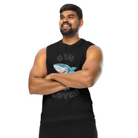 Muscle Shirt\\Unleash your inner beast with the Shark Mode Gym Tee. Perfect for gym lovers who are always ready to crush their goals with power  - Thumbnail 2