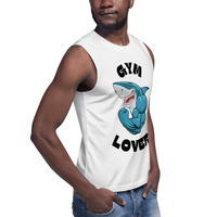Muscle Shirt\\Unleash your inner beast with the Shark Mode Gym Tee. Perfect for gym lovers who are always ready to crush their goals with power  - Thumbnail 3