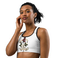 Sports bra\\Crafted for comfort and support, the Floral Bliss Sports Bra brings strength, style, and a touch of nature to your workout - Thumbnail 6