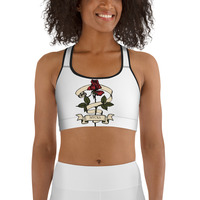 Sports bra\\Crafted for comfort and support, the Floral Bliss Sports Bra brings strength, style, and a touch of nature to your workout - Thumbnail 9