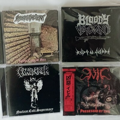Abortofacient, bloody vengeance, conqueror, evil cds - Thumbnail 1