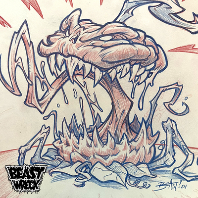 BEAST O'LANTERN 2 pencil artwork
