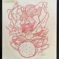 MAC SABBATH: CAT BURGLAR pencil artwork - Thumbnail 1