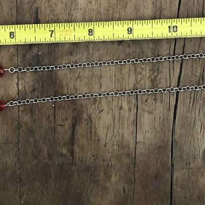 Christmas wreath and bells necklace