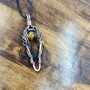 Handmade Copper Wire Wrapped Tiger’s Eye Pendant Necklace – Rustic Unisex Jewelry-3
