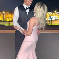 Charming Straps Light Pink Elastic Satin Long Mermaid  Prom Dress  ,PD231260 - Thumbnail 2