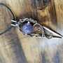 Handmade Copper Wire Wrapped Amethyst Pendant – Whimsical Crystal Necklace-1
