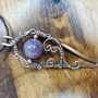 Handmade Copper Wire Wrapped Amethyst Pendant – Whimsical Crystal Necklace-3