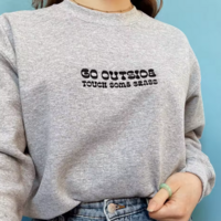 GO OUTSIDE TOUCH SOME GRASS SWEATER - Thumbnail 1