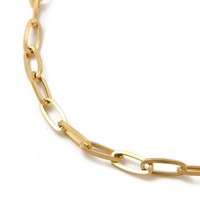 Gold Paperclip Bracelet - Thumbnail 1