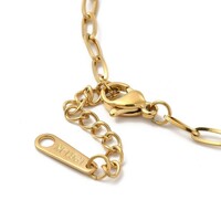 Gold Paperclip Bracelet - Thumbnail 2