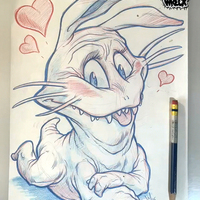 CUTIE BEASTER BUNNY pencil art - Thumbnail 1