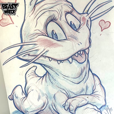 Cutie beaster bunny pencil art