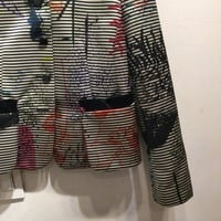 Emporio Armani stripe and splatted ink jacket - Thumbnail 3