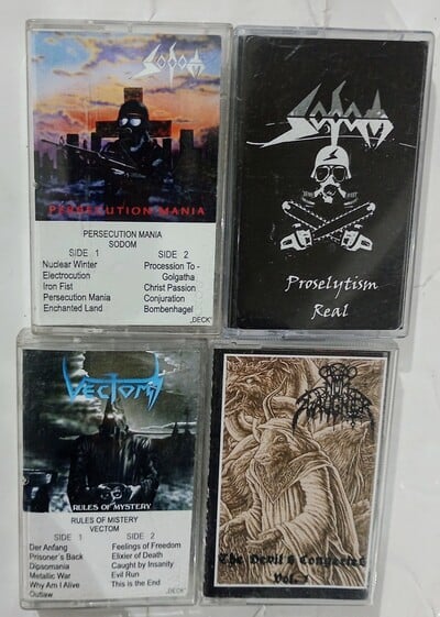 SODOM , VECTOM, NUNSLAUGHTER Tapes 